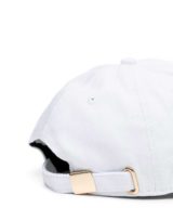Gorra blanca Versace Jeans Couture con parche redondo del logo en la parte delantera