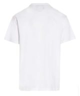 Camiseta blanca Versace Jeans Couture con estampado barroco y logo en la parte delantera