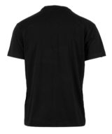 Camiseta negra Versace Jeans Couture con logo de colores en la parte delantera