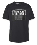 Camiseta negra Versace Jeans Couture con logo