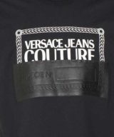 Camiseta negra Versace Jeans Couture con logo