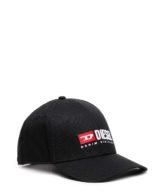 Gorra negra Diesel con logo en la parte delantera