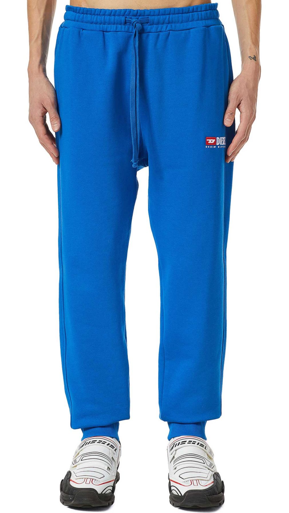 Pantalón deportivo azul de Diesel con logotipo en el lateral