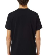 Camiseta negra Diesel con logo en relieve en la parte delantera