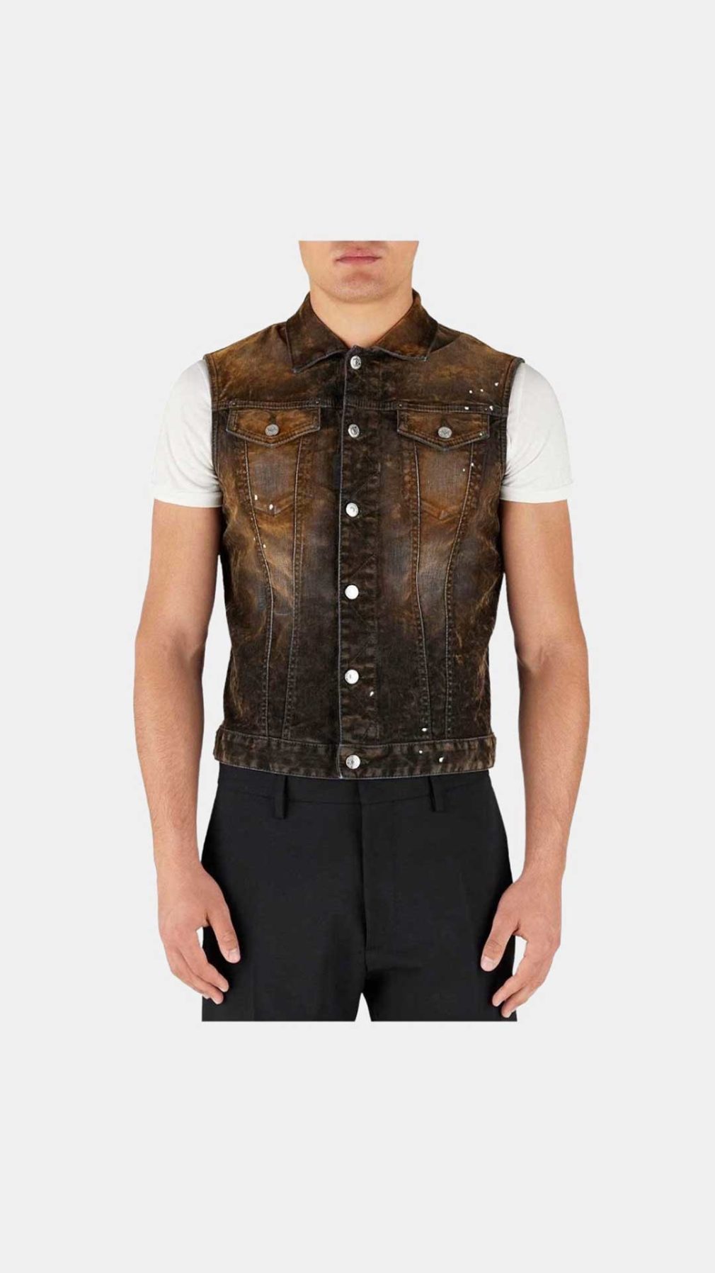 Chaleco Dsquared2 efecto desgastado