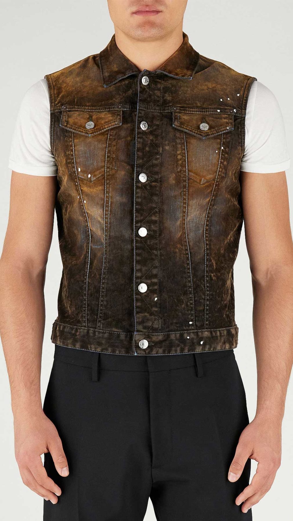 Chaleco Dsquared2 efecto desgastado