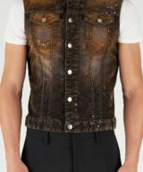 Chaleco Dsquared2 efecto desgastado