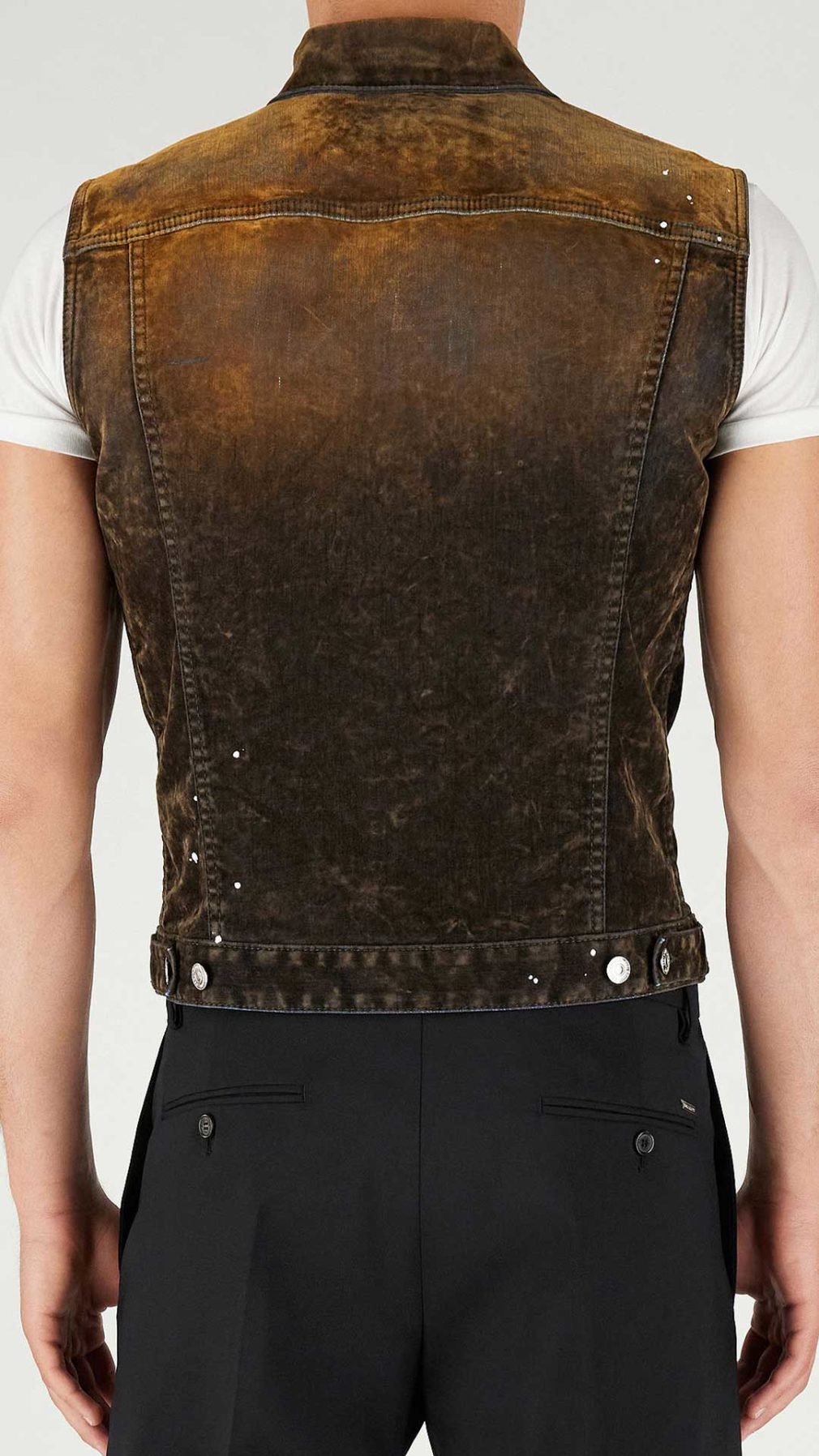Chaleco Dsquared2 efecto desgastado