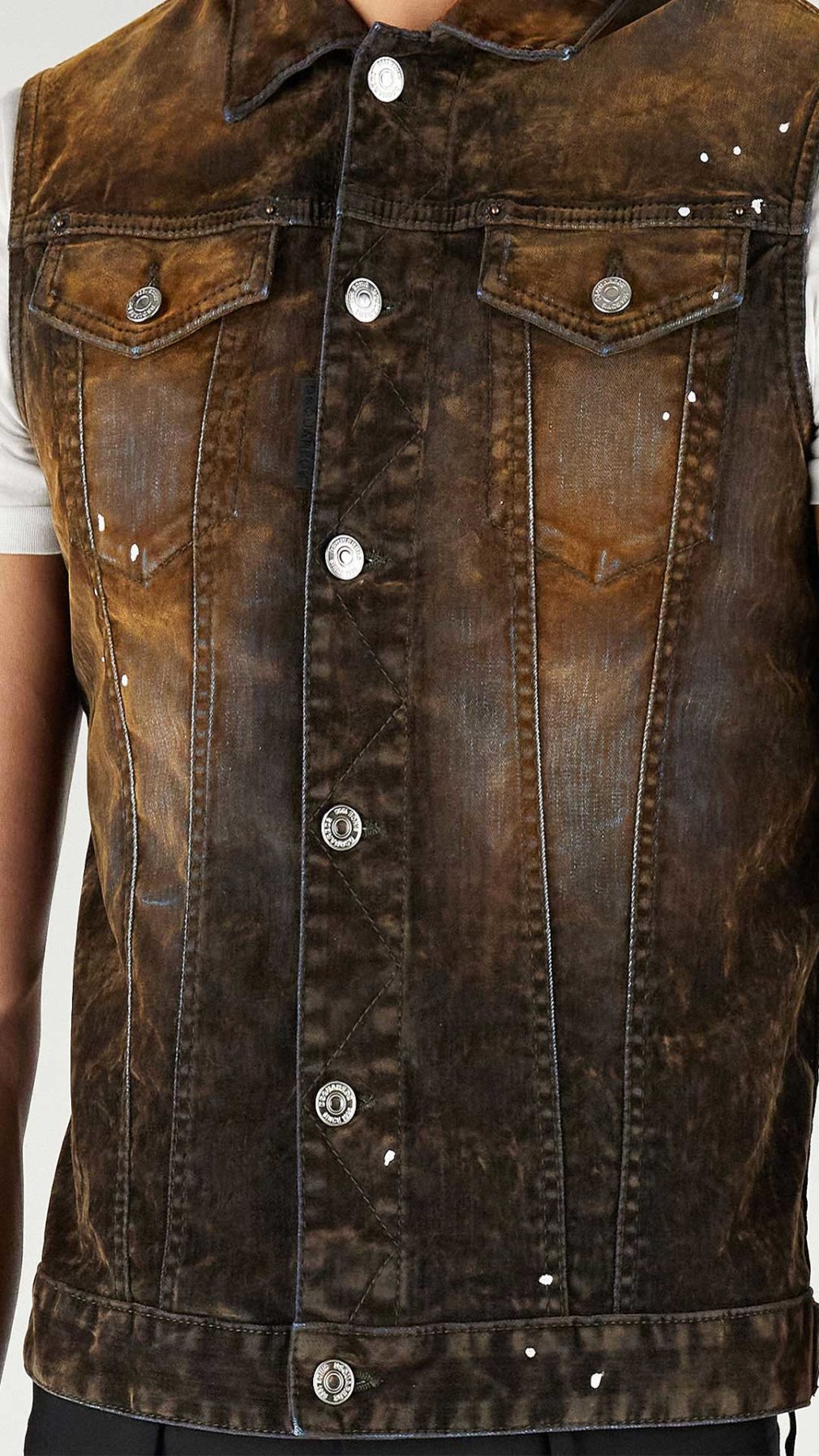 Chaleco Dsquared2 efecto desgastado