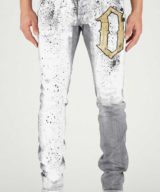 Jeans Cool Guy Dsquared2 estampado de salpicadura de pintura con logo dorado en la parte delantera