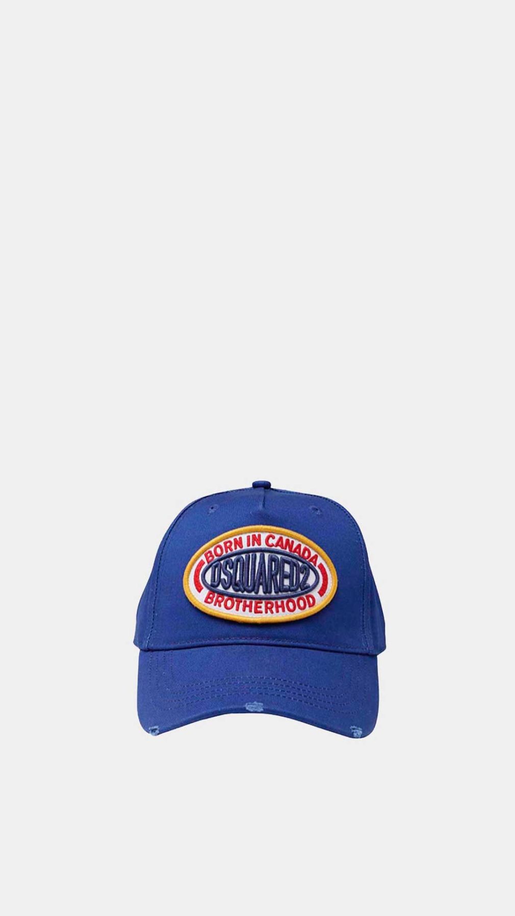 Gorra Dsquared2 azul con logo en la parte delantera