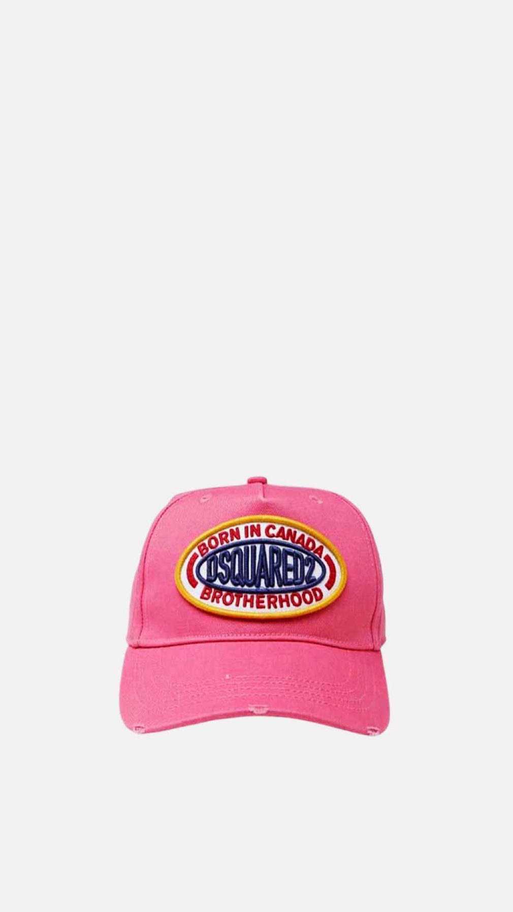 Gorra rosa Dsquared2 con logo en la parte delantera