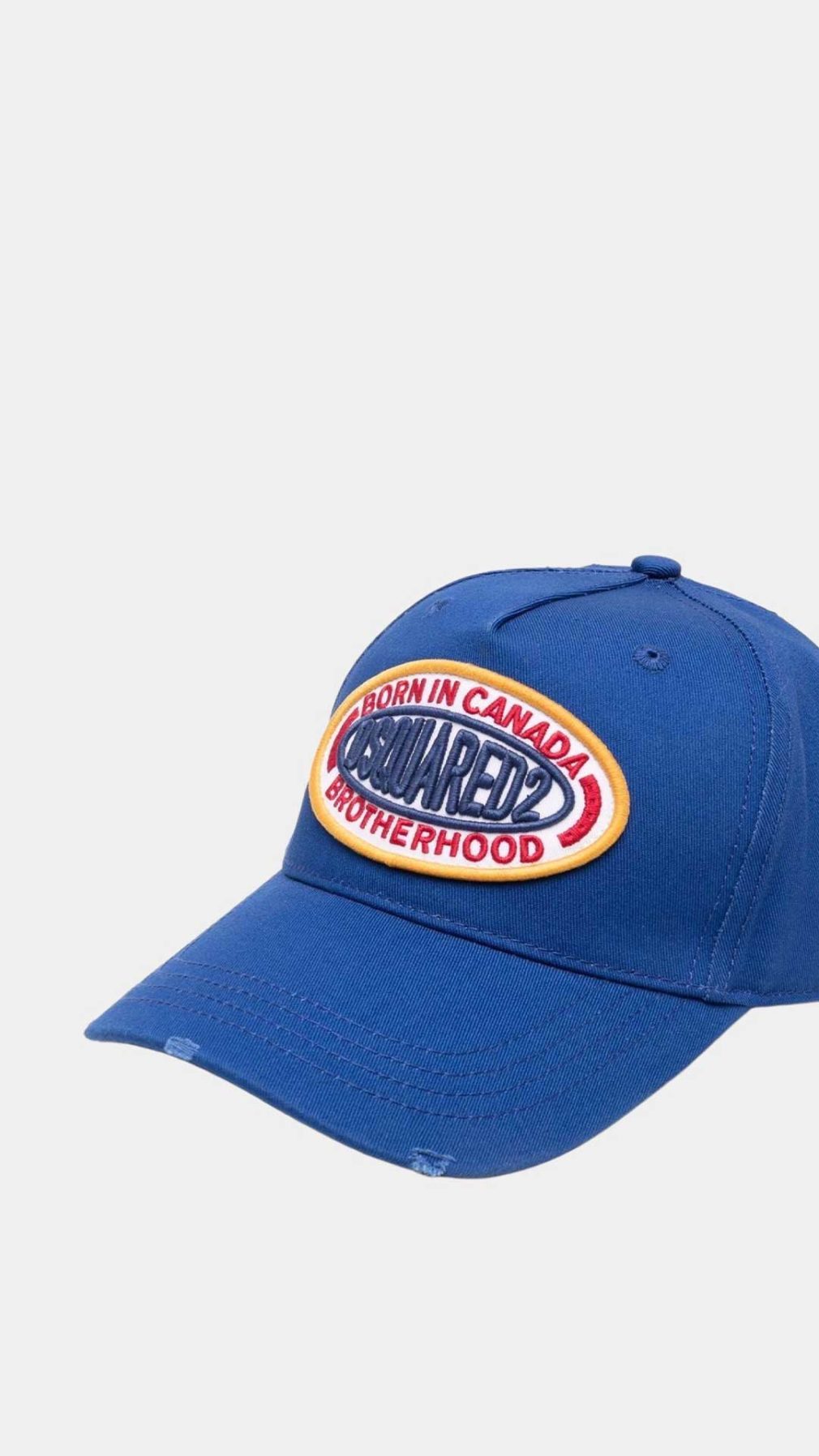 Gorra Dsquared2 azul con logo en la parte delantera