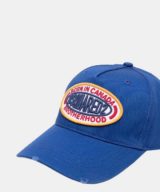 Gorra Dsquared2 azul con logo en la parte delantera