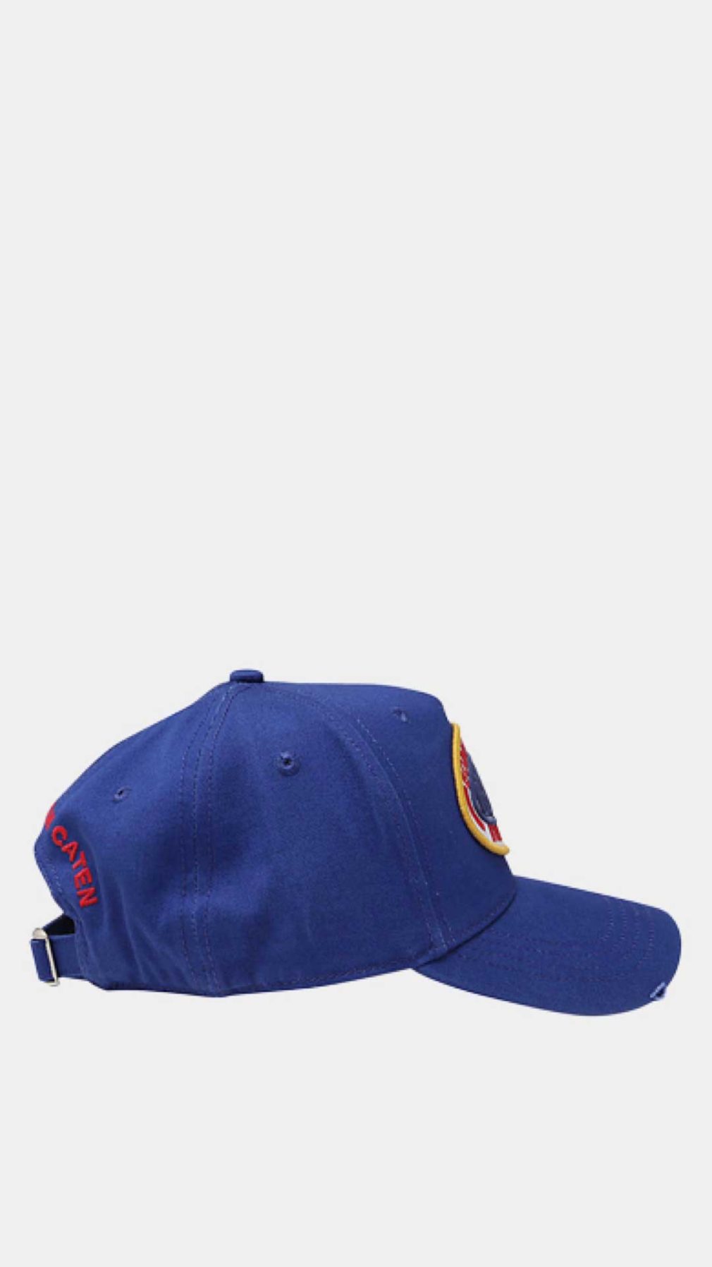 Gorra Dsquared2 azul con logo en la parte delantera