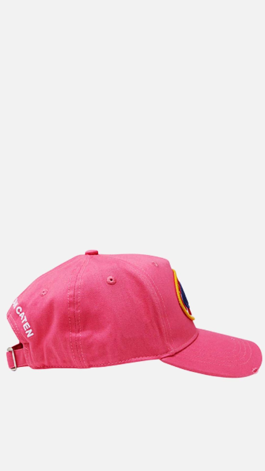 Gorra rosa Dsquared2 con logo en la parte delantera
