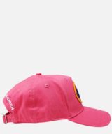Gorra rosa Dsquared2 con logo en la parte delantera