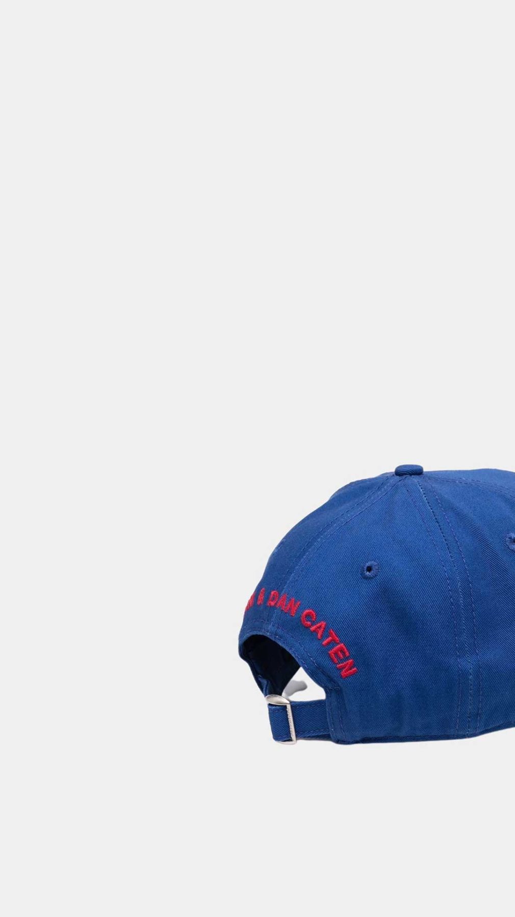 Gorra Dsquared2 azul con logo en la parte delantera