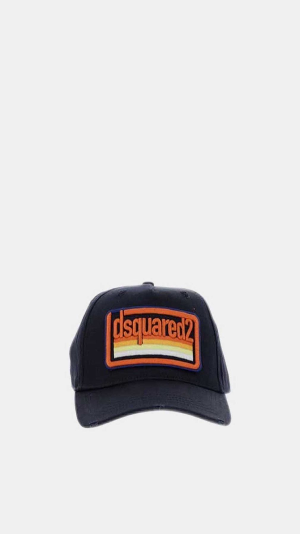 Gorra azul Dsquared2 con logo en la parte delantera