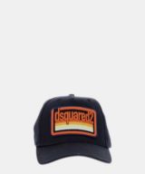 Gorra azul Dsquared2 con logo en la parte delantera