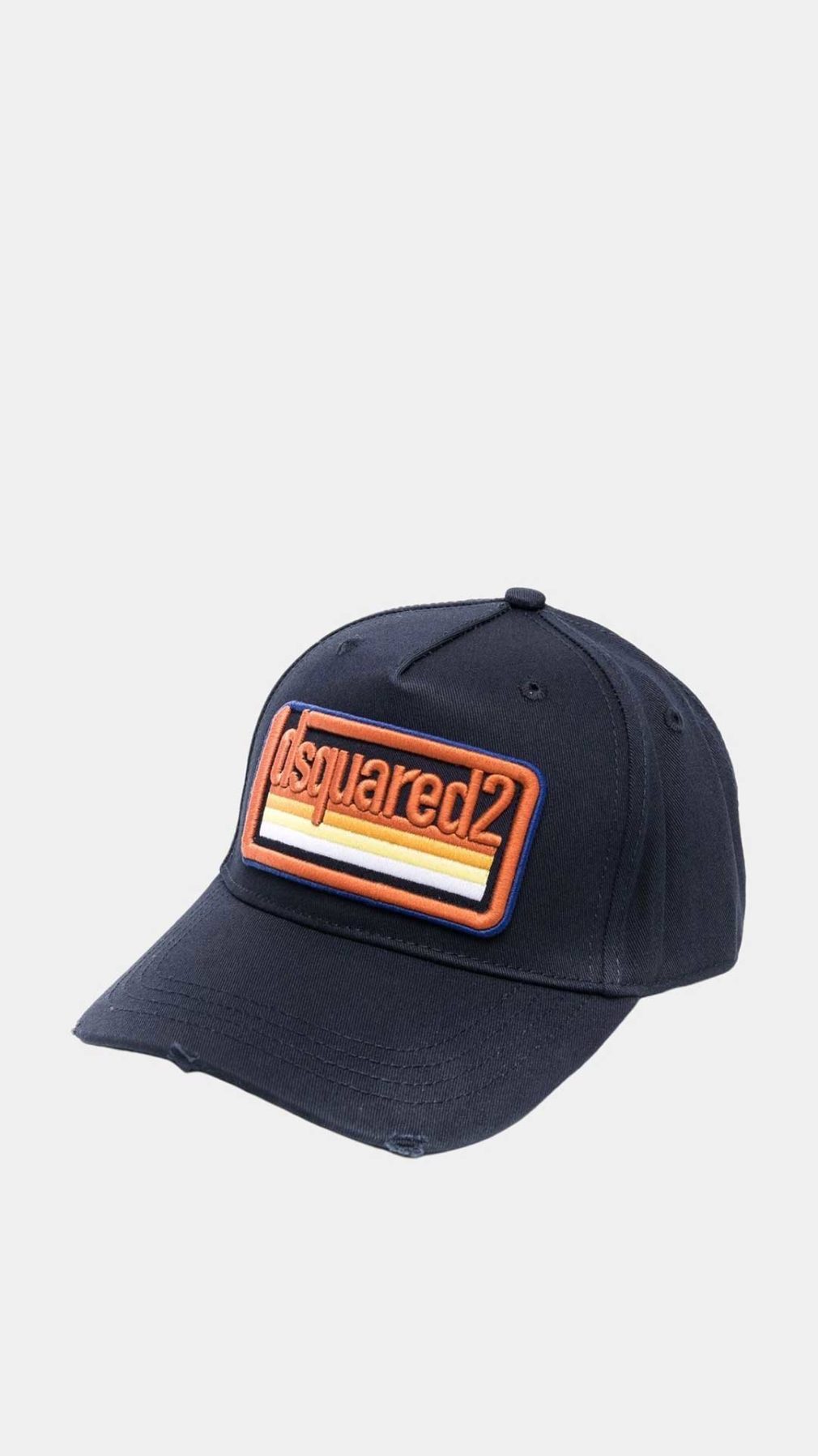 Gorra azul Dsquared2 con logo en la parte delantera