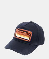 Gorra azul Dsquared2 con logo en la parte delantera
