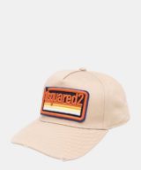 Gorra beige Dsquared2 con logo en la parte delantera