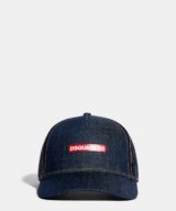 Gorra denim Dsquared2 con logotipo en la parte delantera