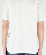 Camiseta Dsquared2 blanca con logo en multicolor en l aparte delantera