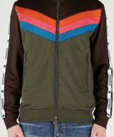 Sudadera Dsquared2 bicolor con cremallera bandas laterales con logotipo