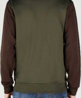 Sudadera Dsquared2 bicolor con cremallera bandas laterales con logotipo