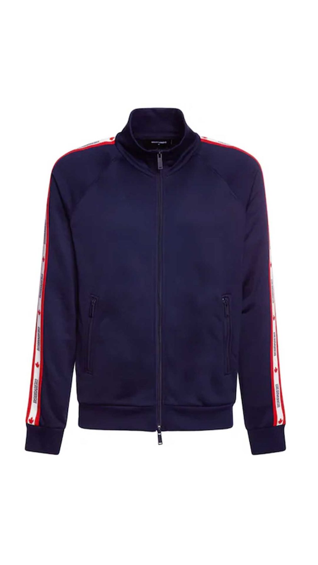 Sudadera Dsquared2 con cremallera y bandas laterales con logotipo