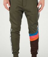 Pantalón deportivo Dsquared2 verde con bandas laterales con logotipo