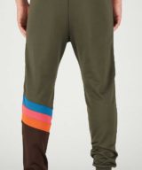 Pantalón deportivo Dsquared2 verde con bandas laterales con logotipo
