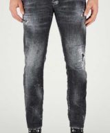 Jeans Skater Dsquared2 etiqueta negra con logotipo