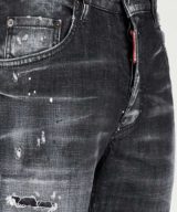 Jeans Skater Dsquared2 etiqueta negra con logotipo