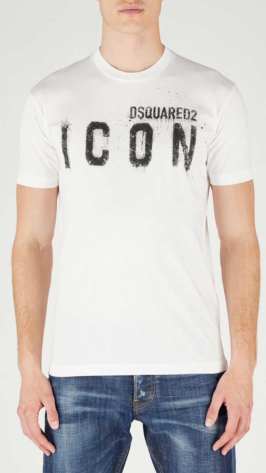 Camiseta blanca Dsquared2 con logotipo Icon