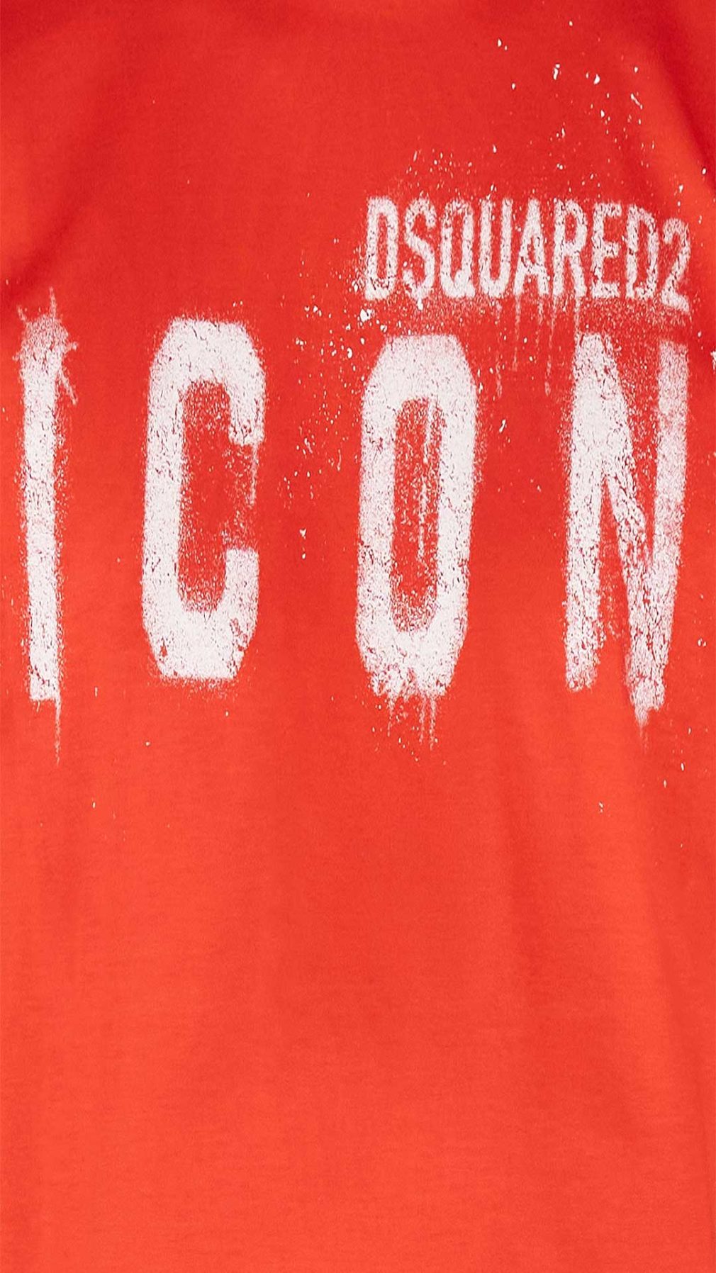 Camiseta roja Dsquared2 con logotipo Icon