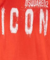 Camiseta roja Dsquared2 con logotipo Icon