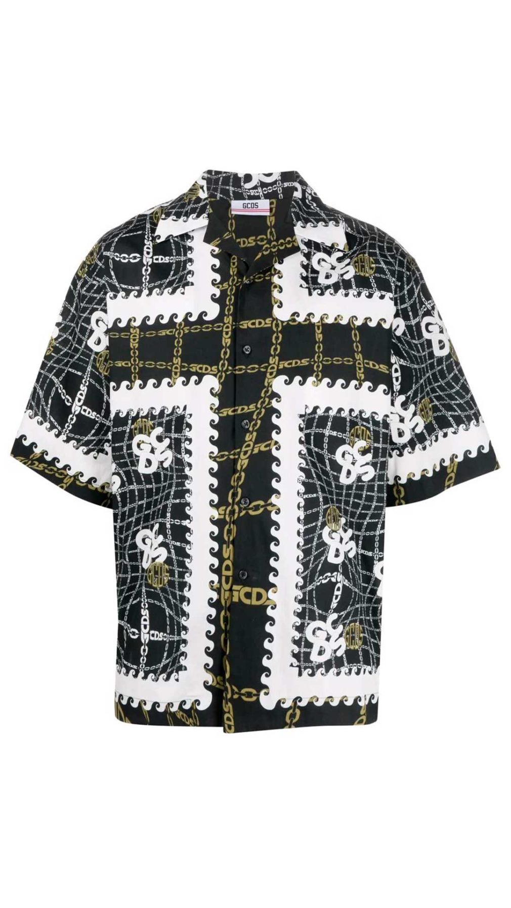 Camisa GCDS estampado de cadenas con logo