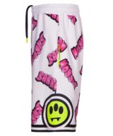 Pantalón corto blanco Barrow con estampado del logotipo en toda la pieza