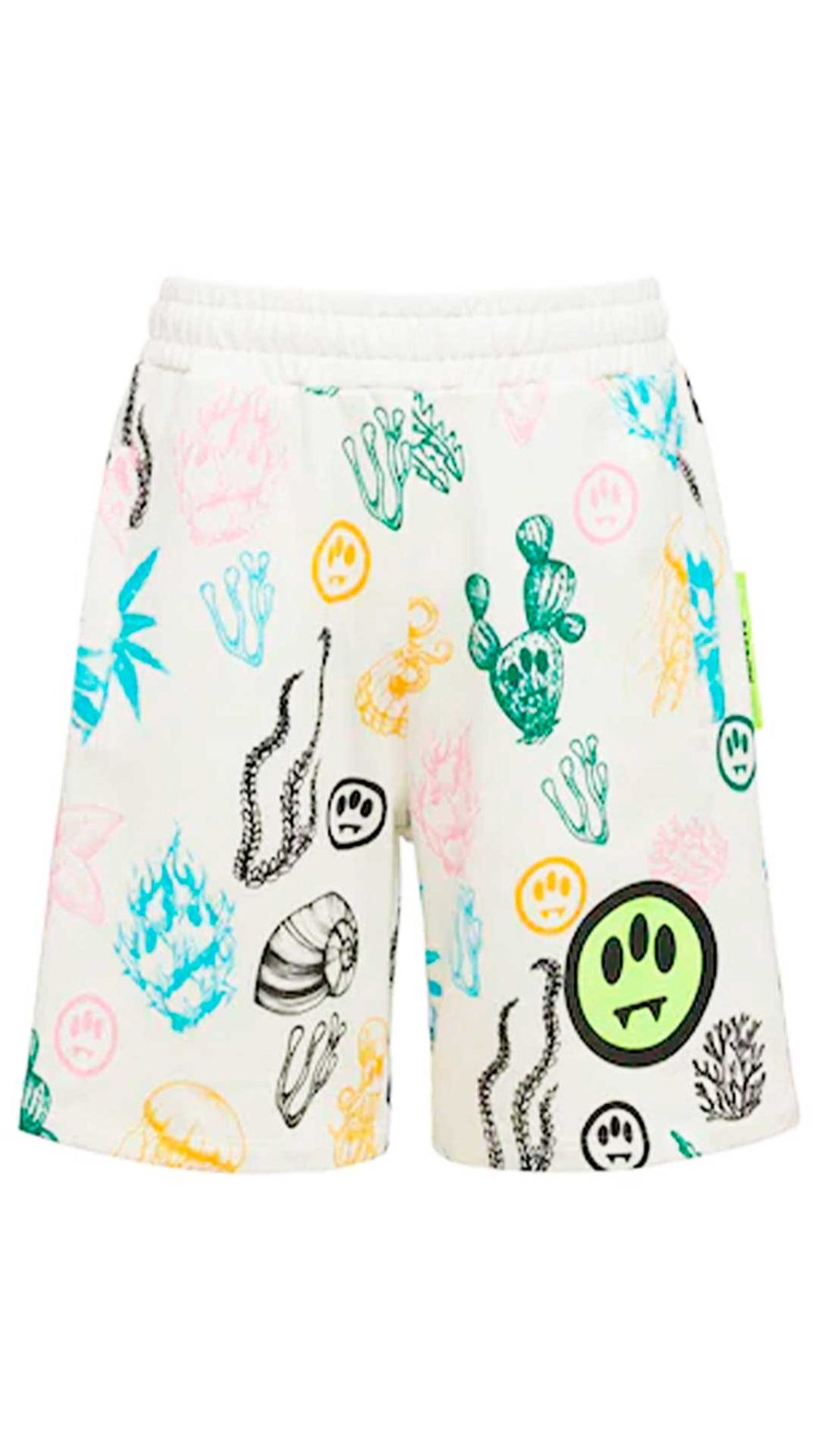 Pantalón corto blanco Barrow  con estampado