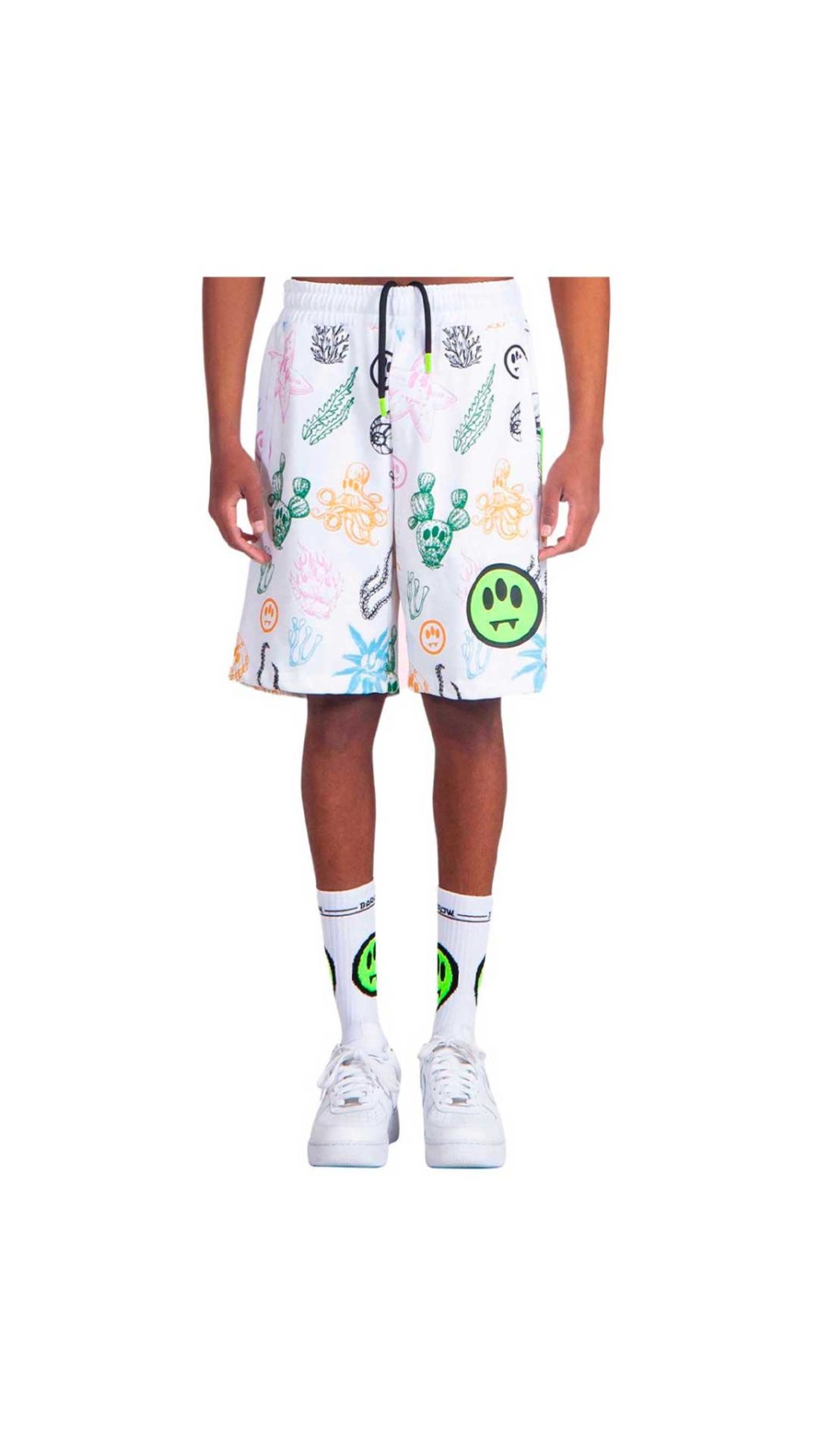 Pantalón corto blanco Barrow  con estampado