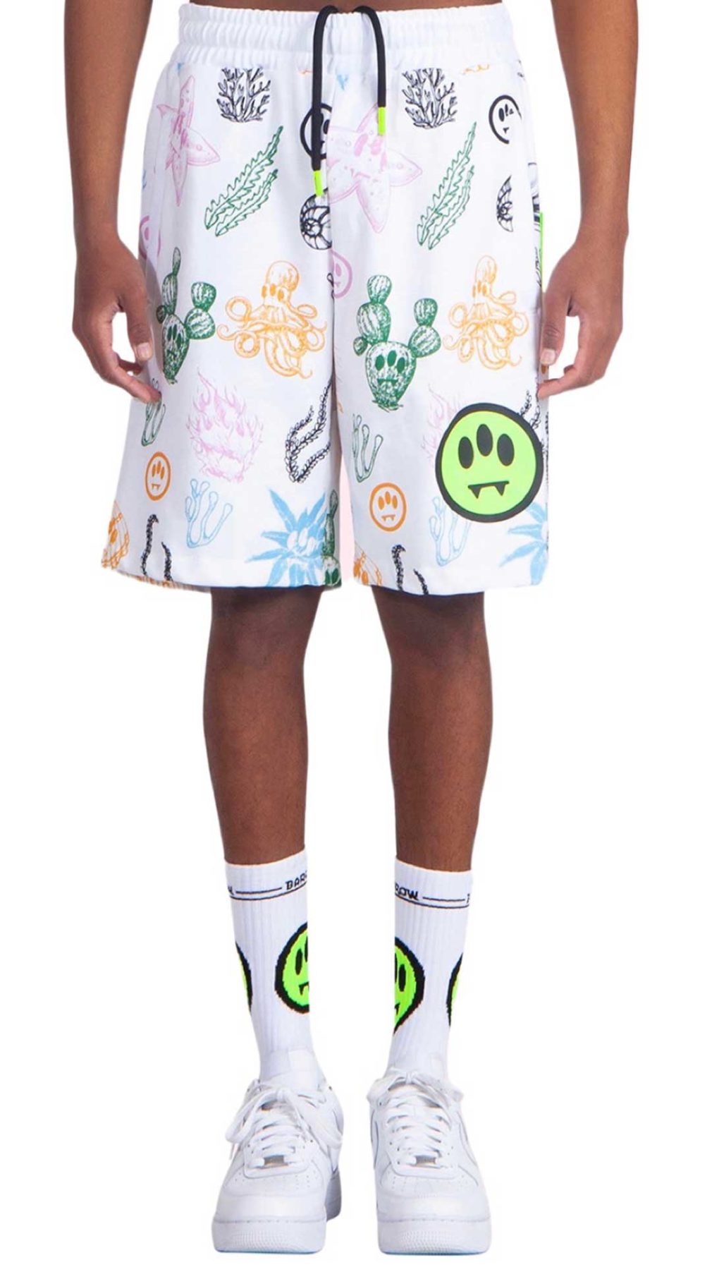 Pantalón corto blanco Barrow  con estampado