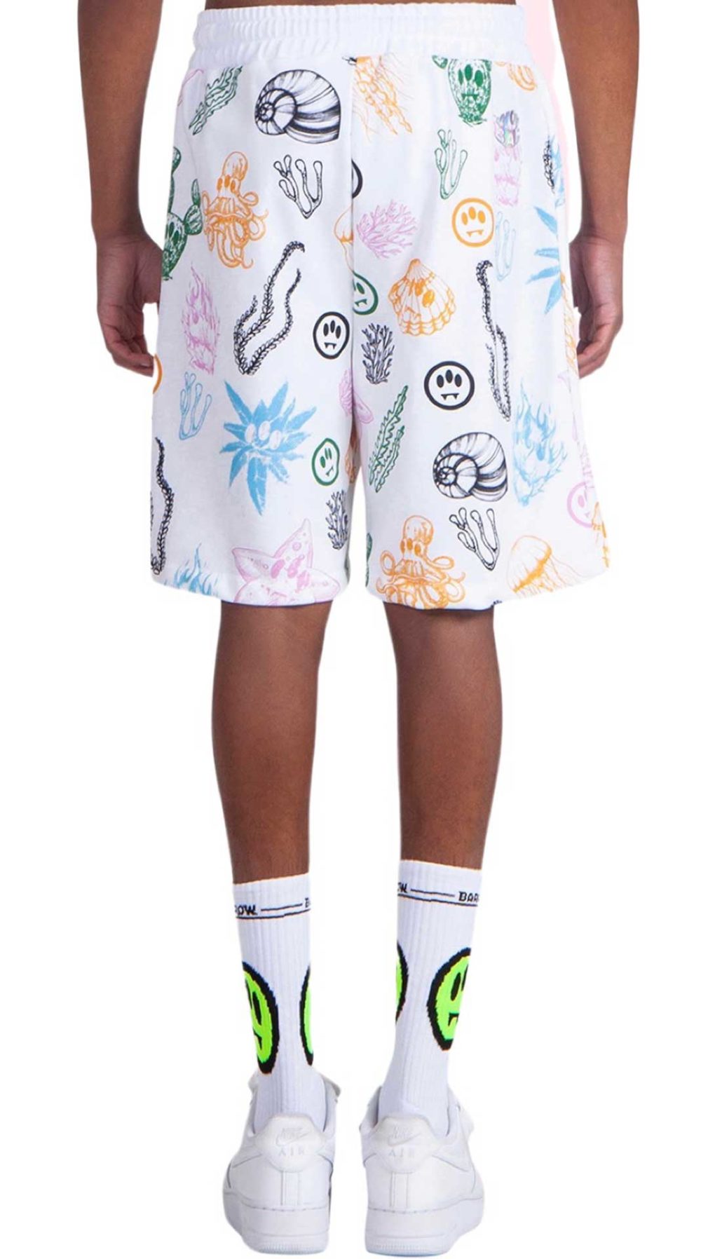 Pantalón corto blanco Barrow  con estampado