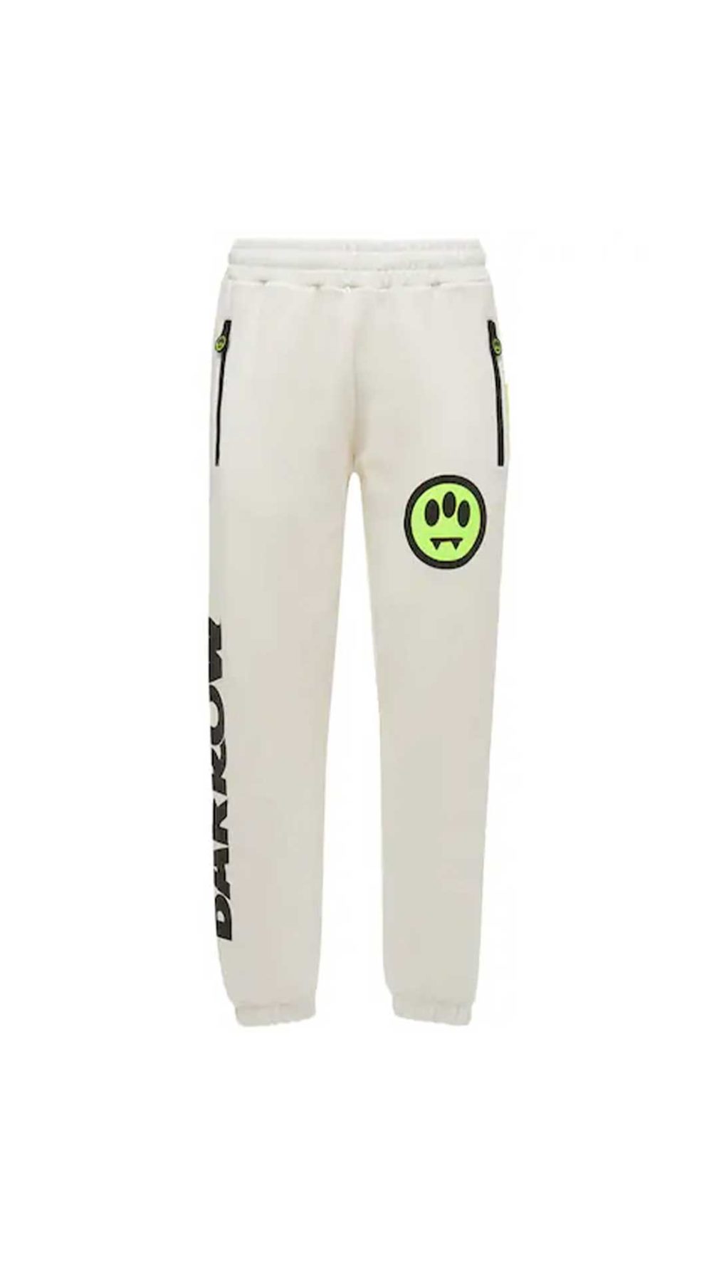 Pantalones deportivos blanco Barrow con logotipo estampado en piernas