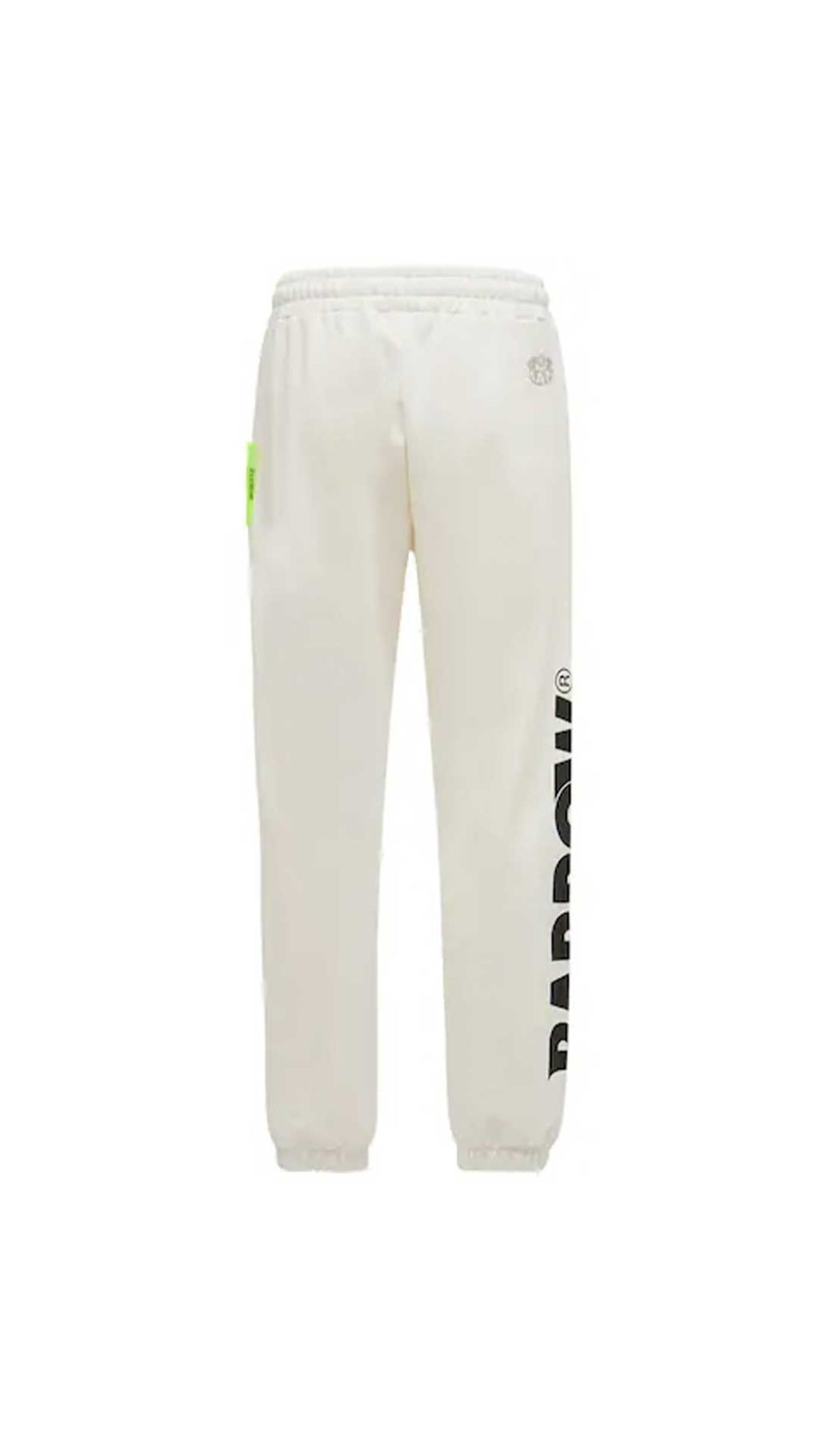 Pantalones deportivos blanco Barrow con logotipo estampado en piernas