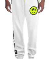 Pantalones deportivos blanco Barrow con logotipo estampado en piernas