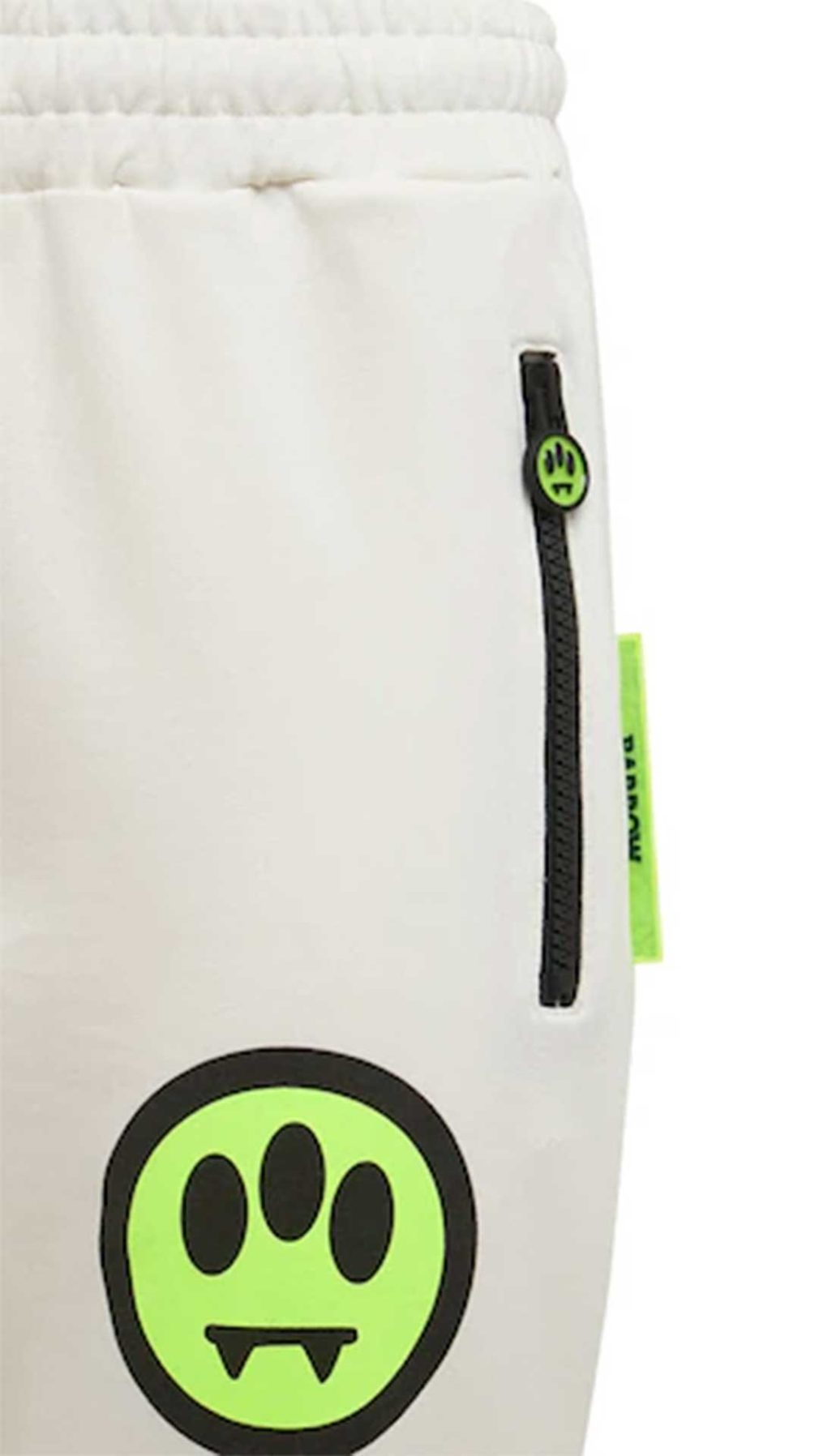 Pantalones deportivos blanco Barrow con logotipo estampado en piernas