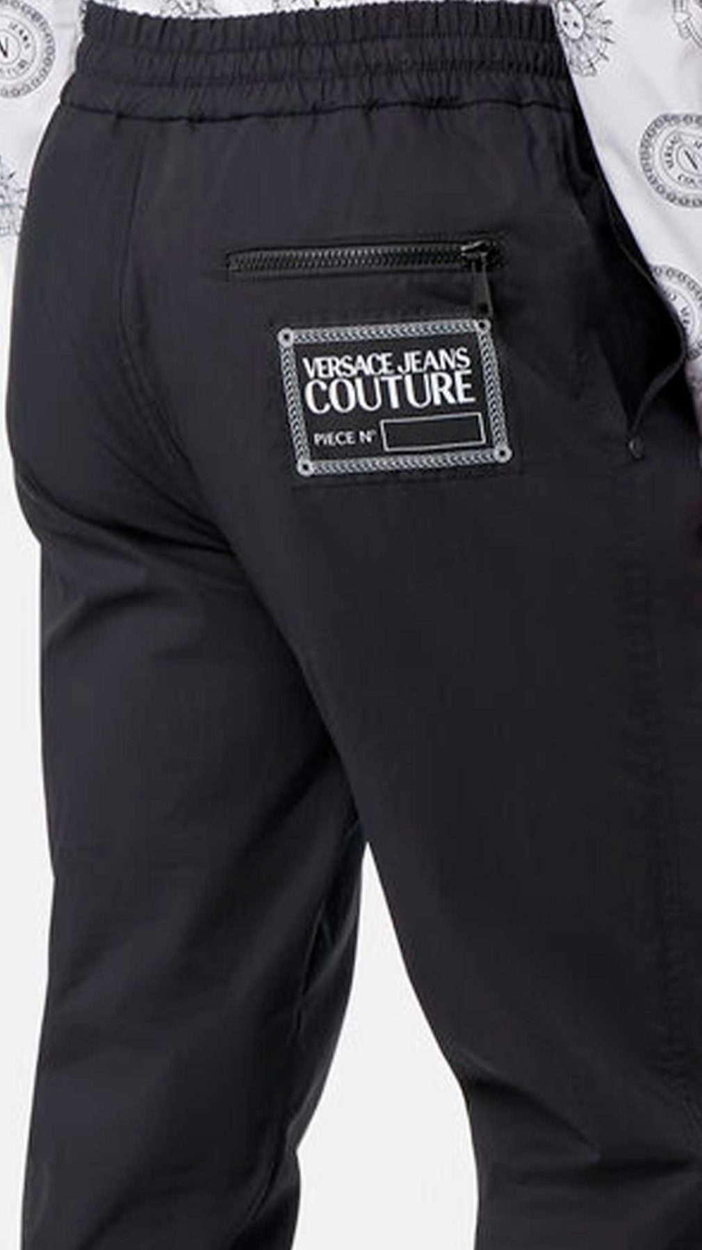 Pantalón Versace Jeans Couture rectos con parche del logo en la parte posterior